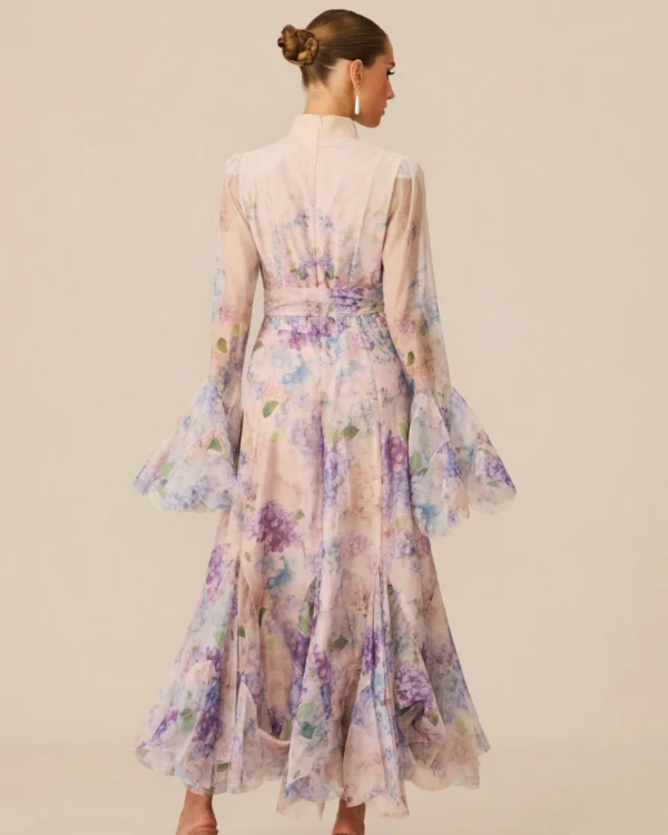 Alessia Floral Print Maxi Dress