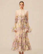 Alessia Floral Print Maxi Dress
