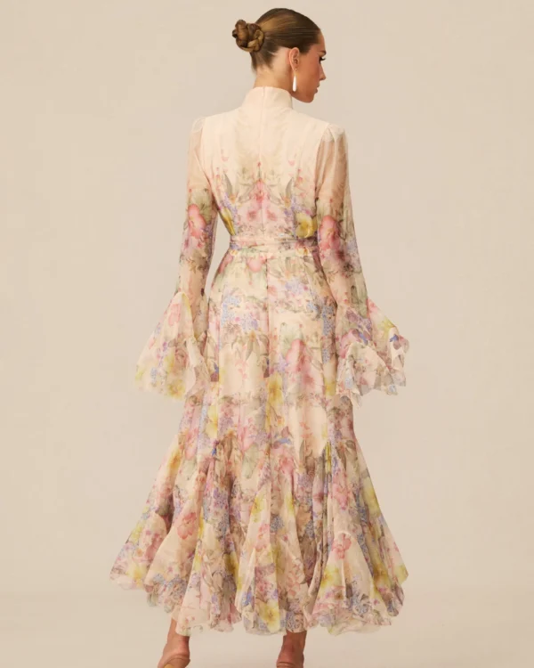 Alessia Floral Print Maxi Dress