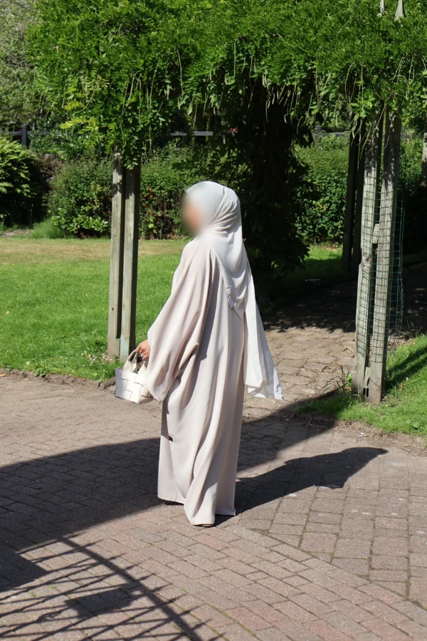 Premium Open Side Khimar with Matching Half Niqab