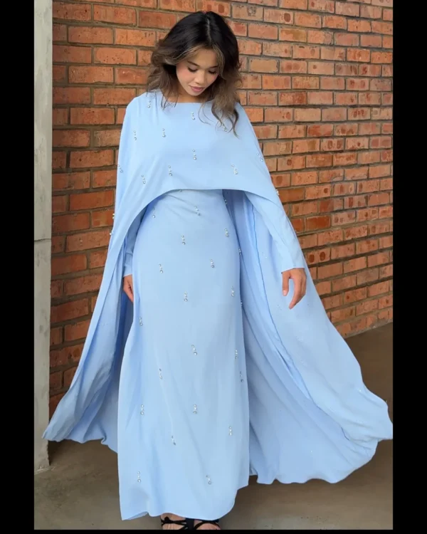 Celeste- Cape Dress