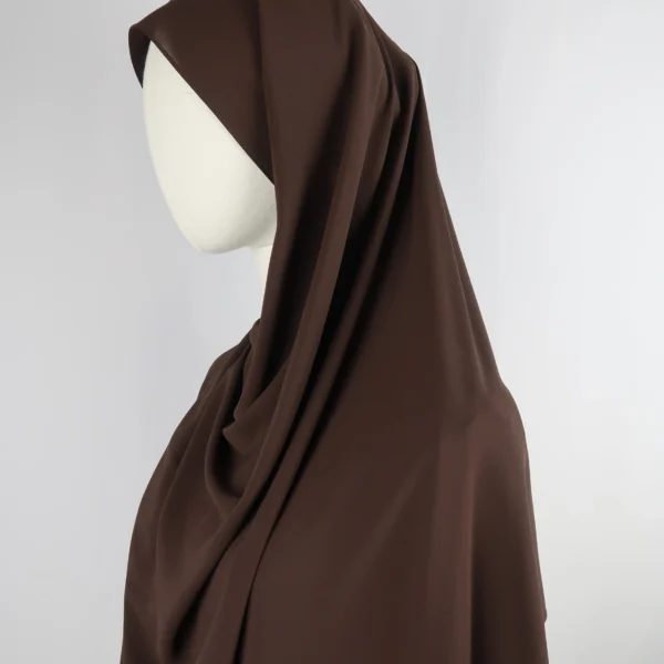 Brown Instant Chiffon Hijab