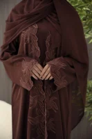 Yara Espresso 3pc Abaya Set