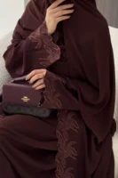 Yara Espresso 3pc Abaya Set