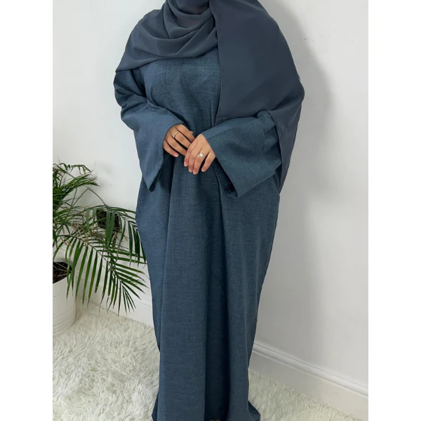 Rawdah Linen Closed Abaya