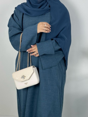 Rawdah Linen Closed Abaya