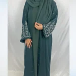 Hajra Abaya - Dusty Green