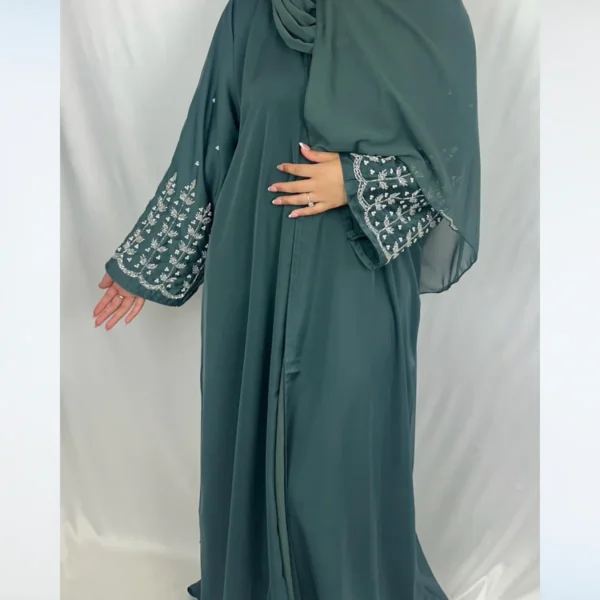 Hajra Abaya - Dusty Green