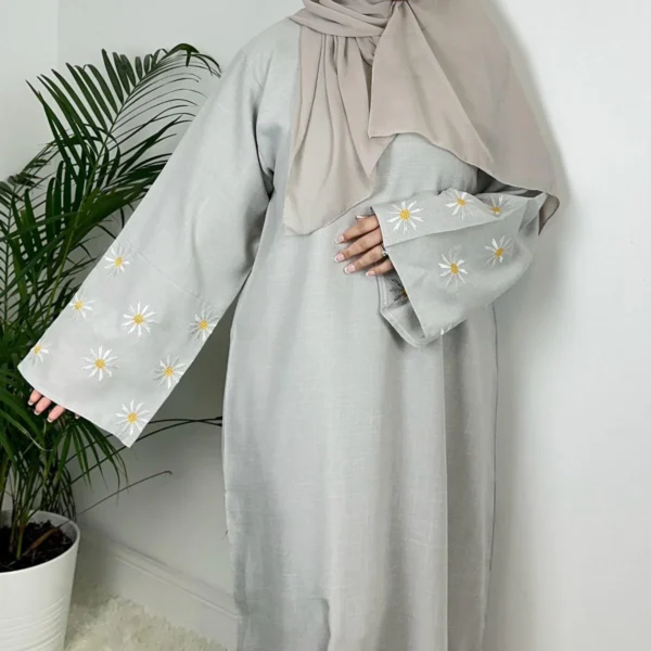 Daisy Linen Abaya