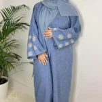 Daisy Linen Abaya