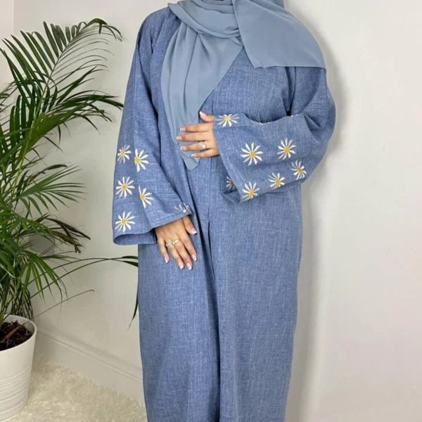 Daisy Linen Abaya