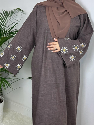 Daisy Linen Abaya