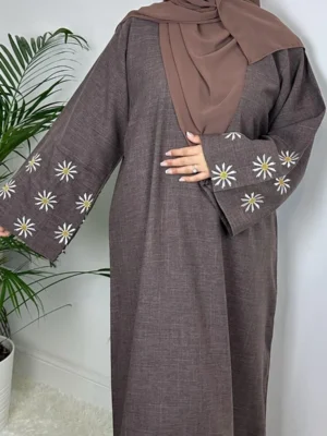 Daisy Linen Abaya