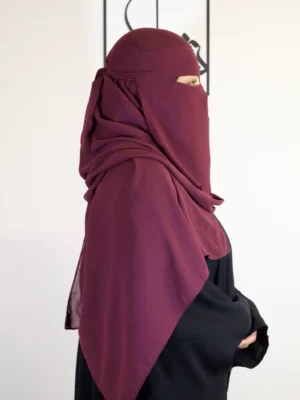 Niqab Set - Plum
