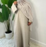 Rawdah Linen Closed Abaya