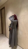 Cotton Abaya - Grey