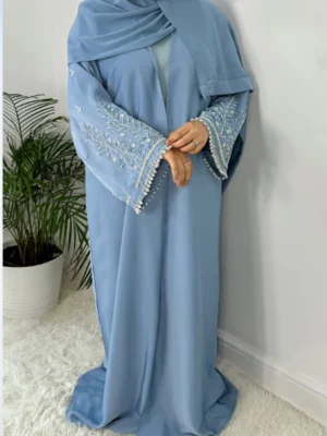 Jasmine Abaya - Sky Blue
