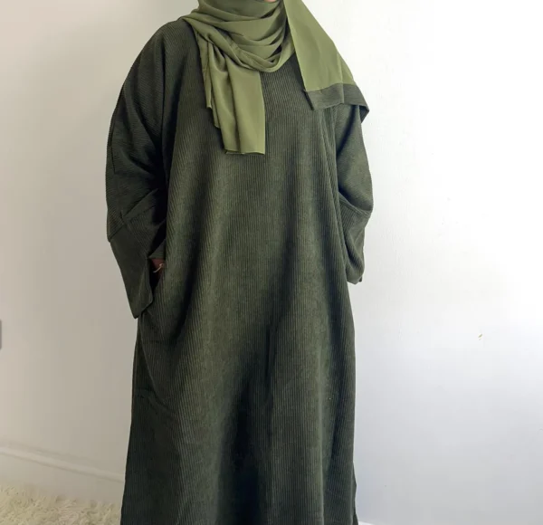 Rawdah Corduroy Abaya