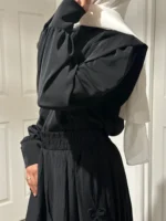 Bow Skirt Set - Black