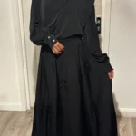 Bow Skirt Set - Black