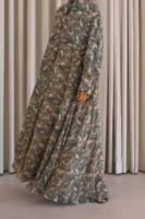 Vintage Garden Double Chiffon Abaya