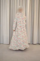 Petal Muse Double Chiffon Abaya
