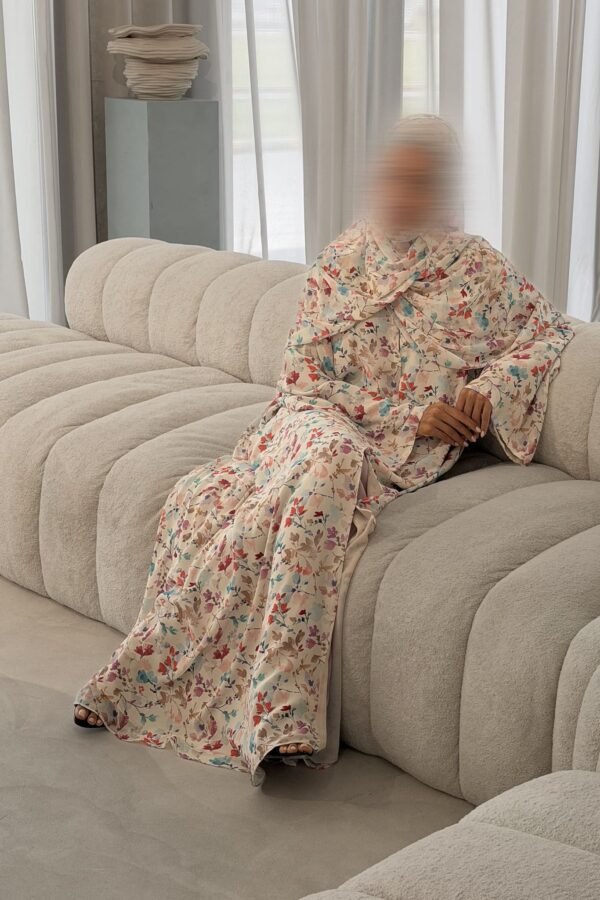 Petal Muse Double Chiffon Abaya