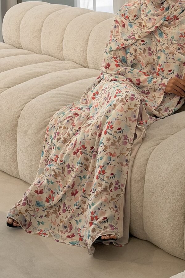 Petal Muse Double Chiffon Abaya