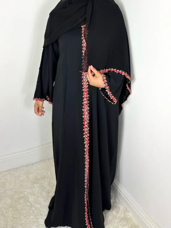 Rawdah Nida Lace Abaya