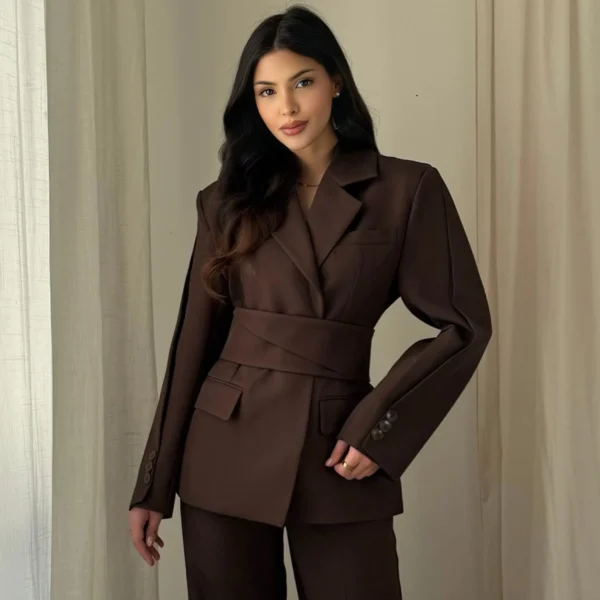 Hana Tailored Belted Blazer