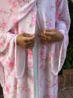 Soft Pink Floral Abaya