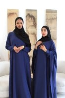 2-Piece Nile Blue Kawthar Cape & Abaya Set