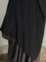 Black Rhinestone Hijab