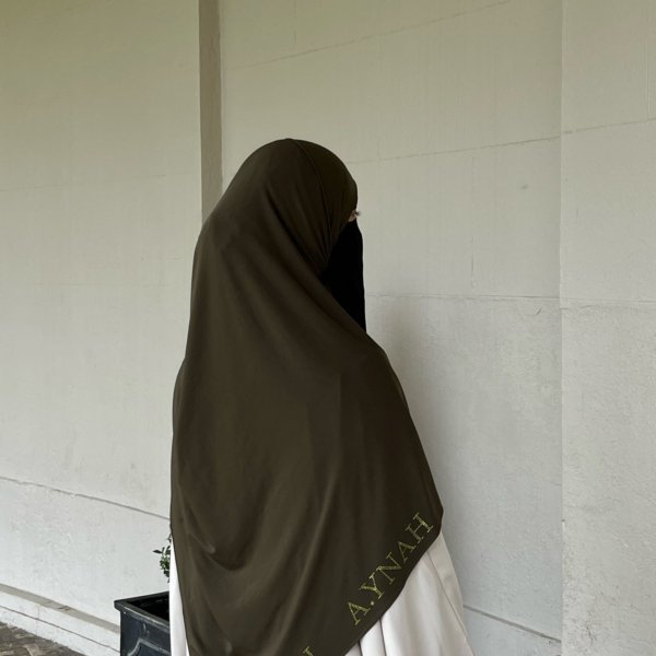 Khaki Rhinestone Hijab