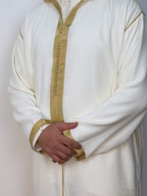 Hooded Djellaba Moroccan Linen