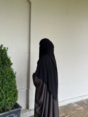 Black Rhinestone Hijab