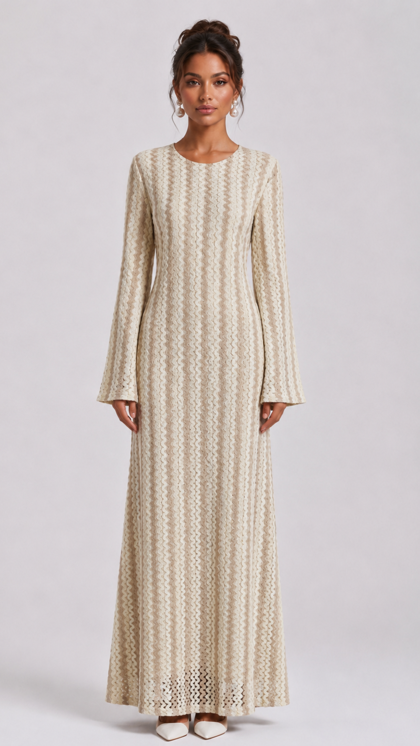 Chevron Maxi Dress