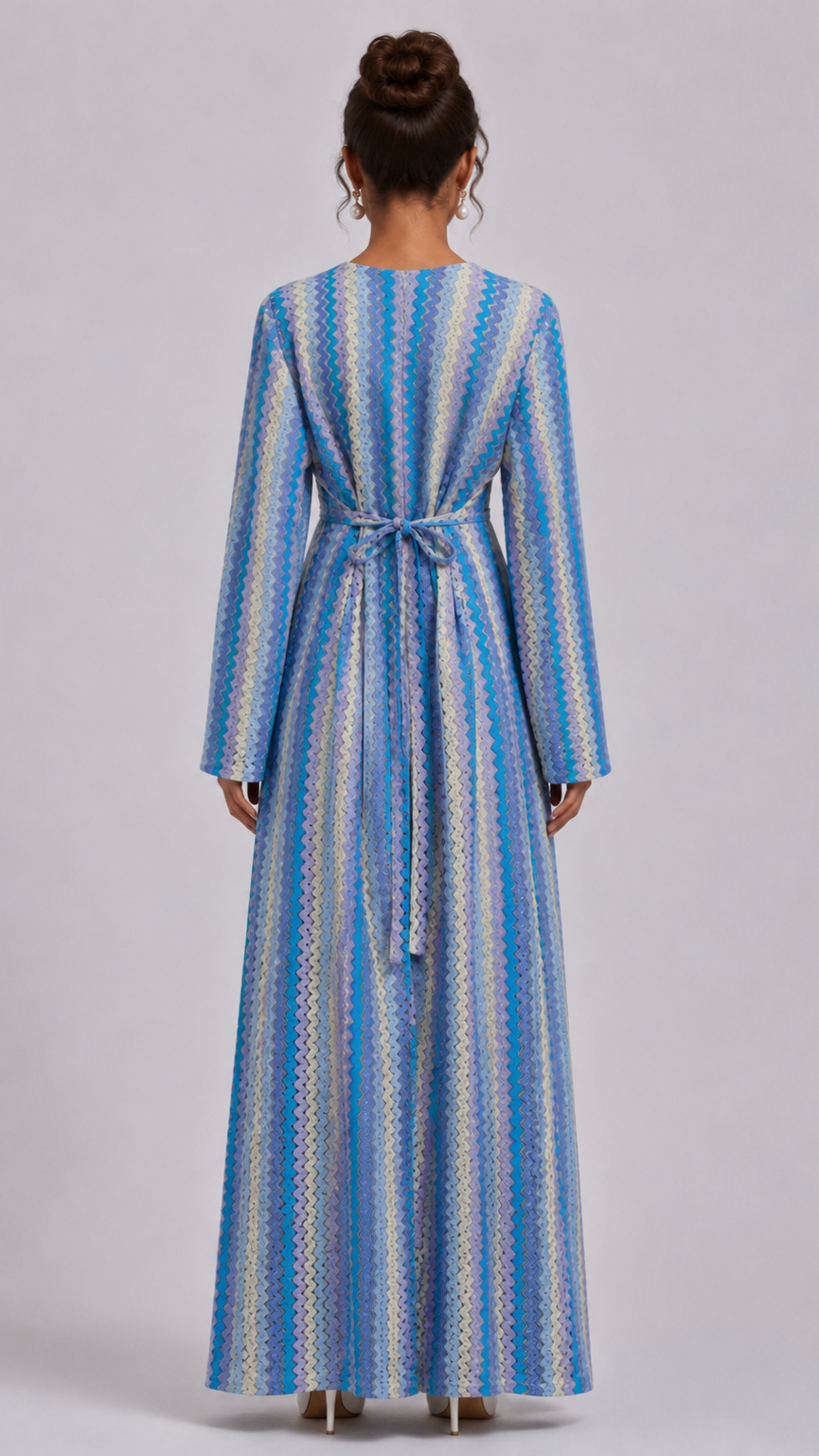 Chevron Maxi Dress