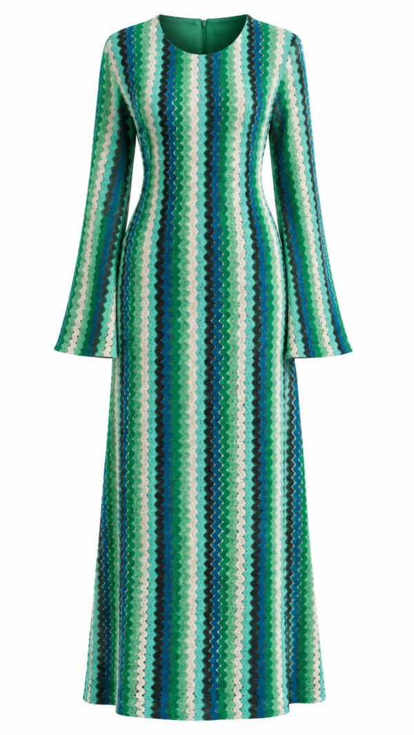 Chevron Maxi Dress