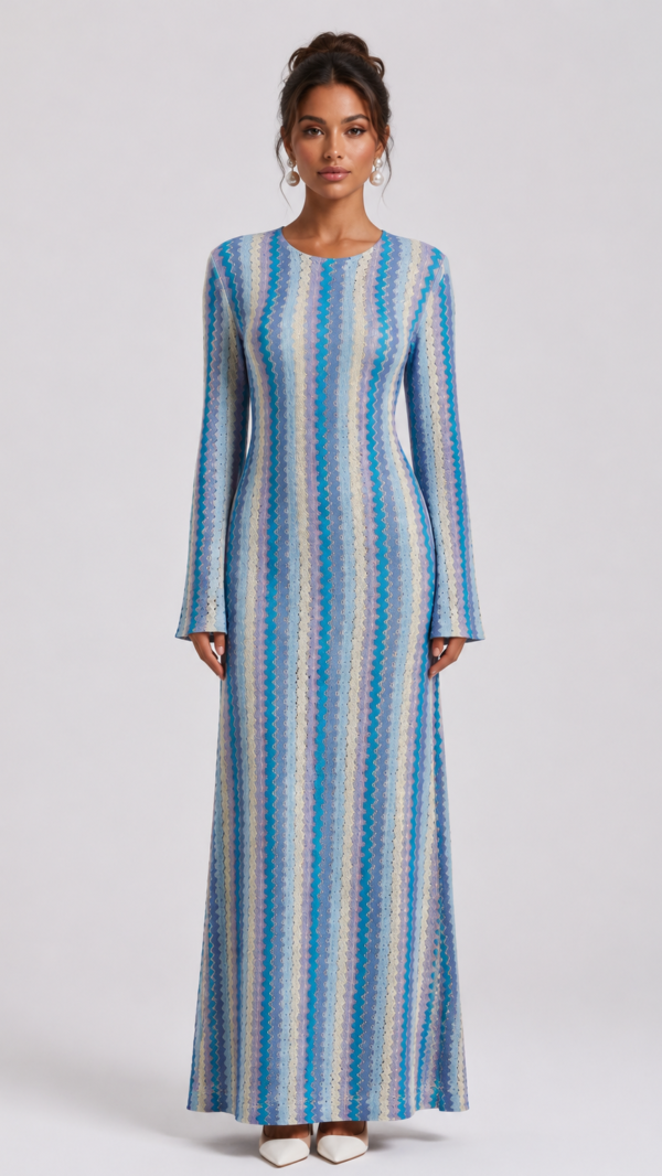 Chevron Maxi Dress