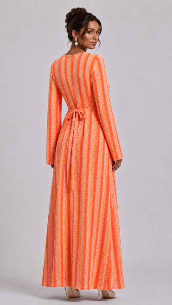Chevron Maxi Dress