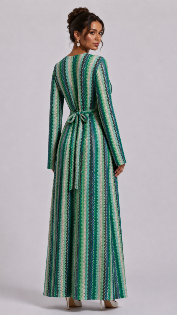 Chevron Maxi Dress
