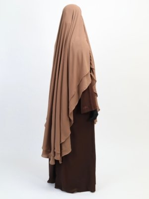 Taupe Khimar Set
