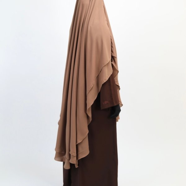 Taupe Khimar Set