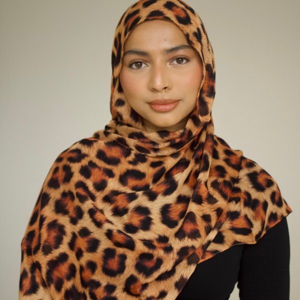 Premium Leopard Printed Bamboo Modal Hijabs