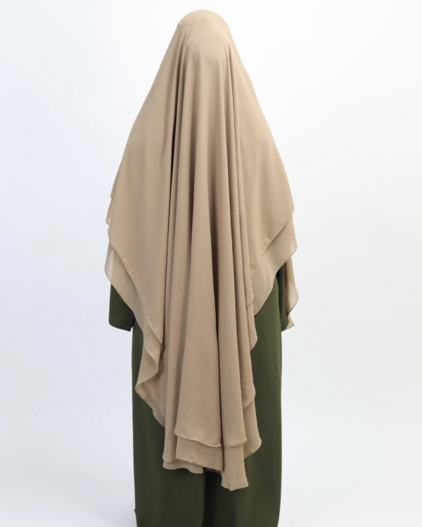 Light Taupe Khimar Set