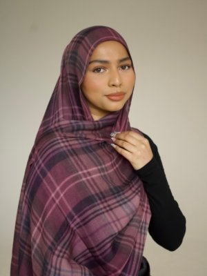 Soft Mulberry Printed Bamboo Modal Hijab
