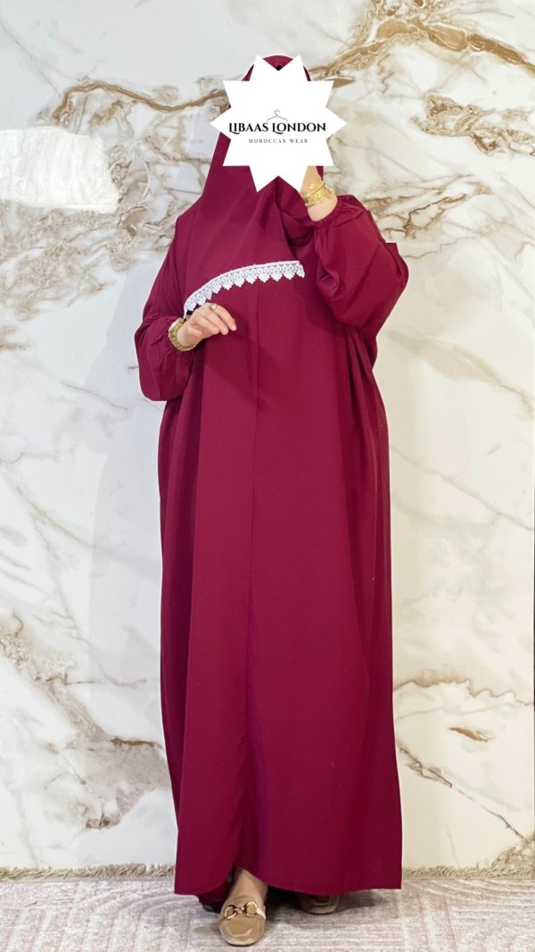 Modest Prayer Abaya with Hijab Set